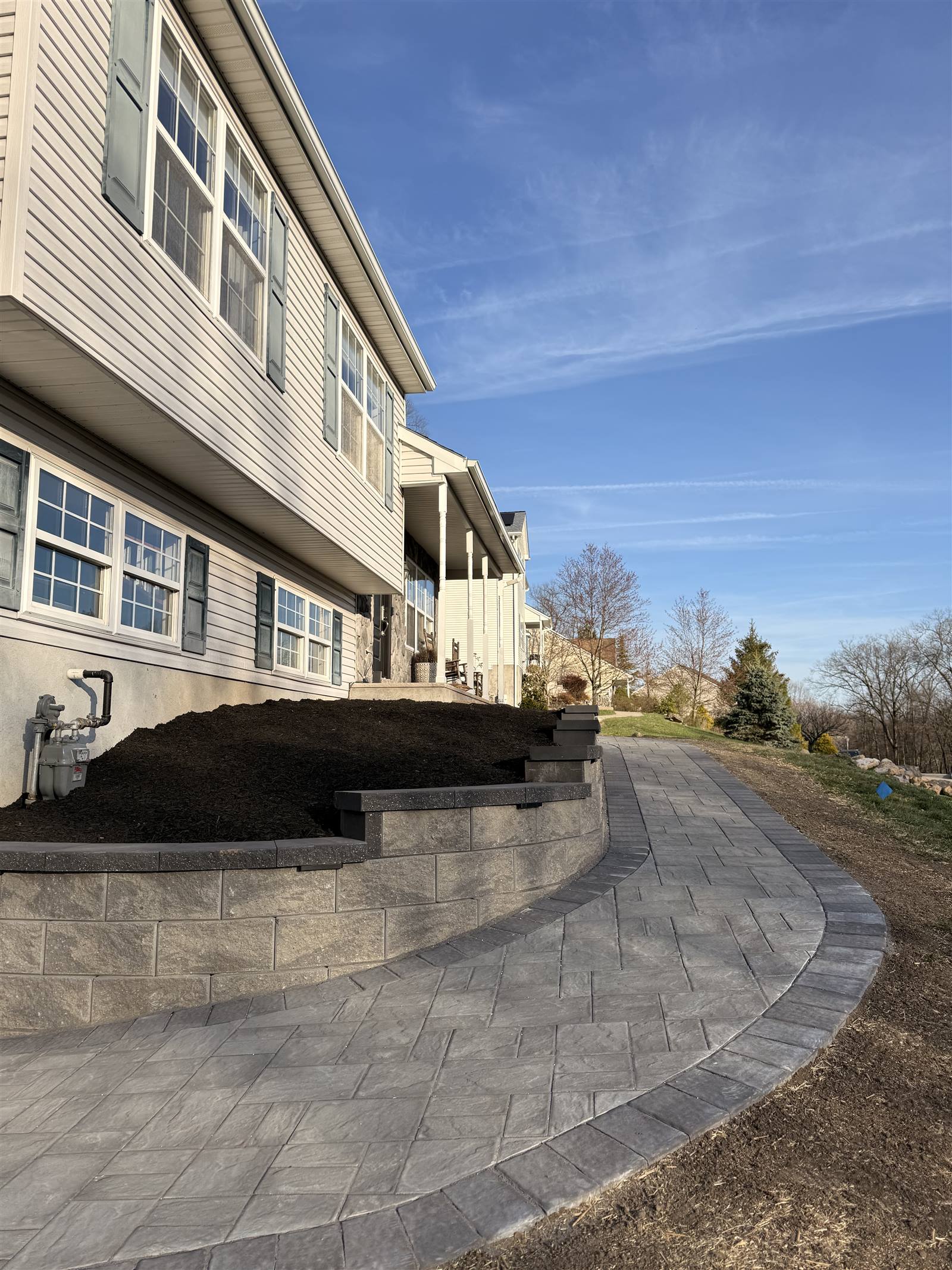 Completed paver patio project